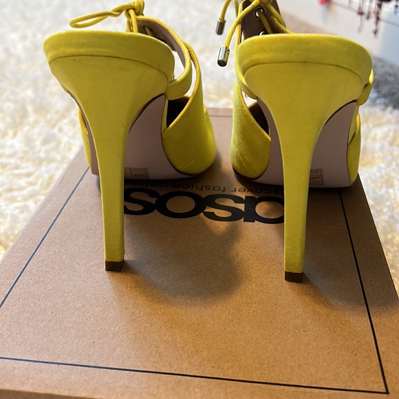 Asos Chartreuse Mule Size 6 - Picture 4 of 6